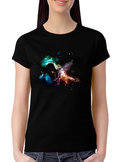 black cotton regular tshirt - 13667043 - Very Small Image - 1