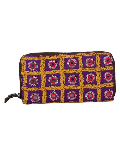 purple cotton regular clutch - 13675280 - Very Small Image - 1