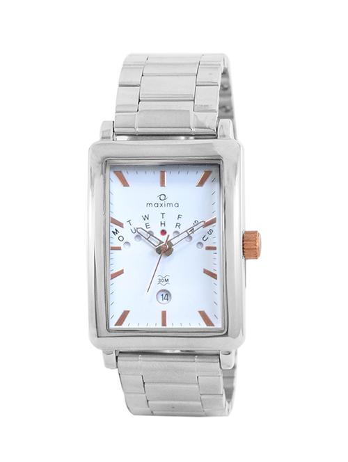 maxima attivo steel day-date watch for men silver 33531cmgi - 13675825 - Very Small Image - 1