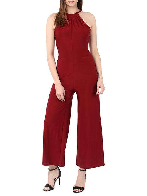 red full leg jumpsuit - 13677978 - Very Small Image - 1