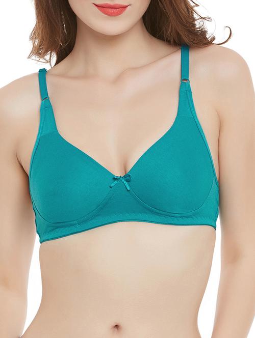 green cotton tshirt bra - 13678075 - Very Small Image - 1
