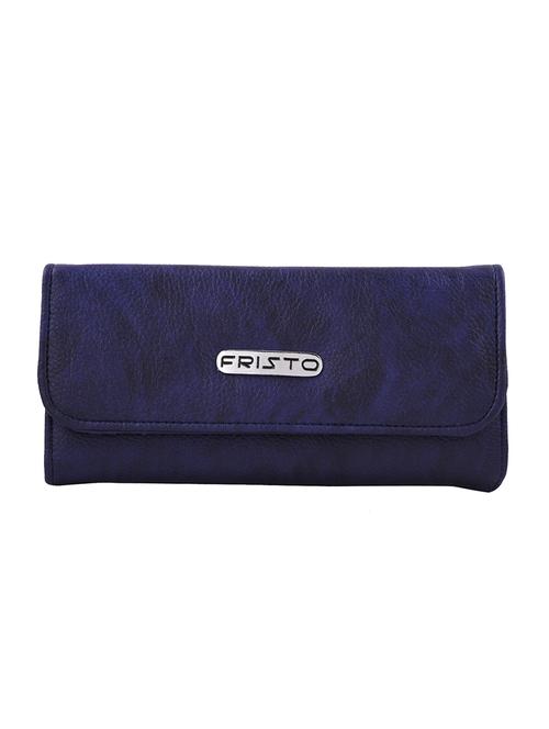 blue leatherette regular clutch - 13678516 - Very Small Image - 1