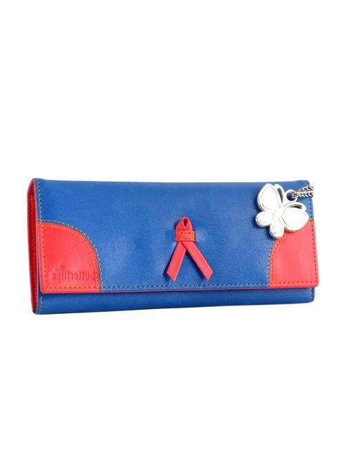 blue leatherette regular clutch - 13681968 - Very Small Image - 1