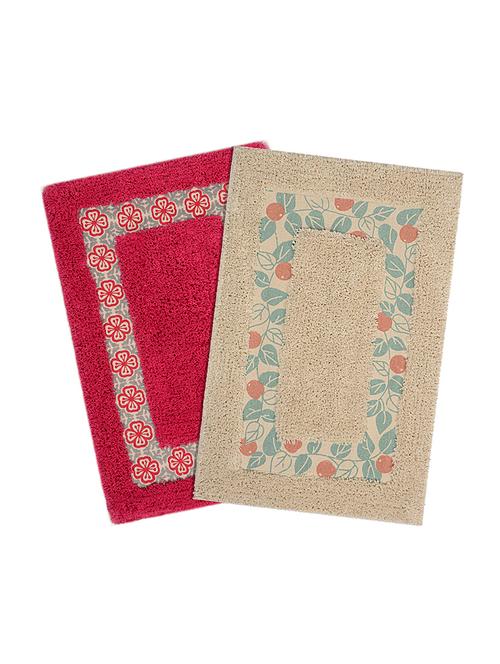 saral home soft cotton set of 2 bathmat - 13684715 - Very Small Image - 1