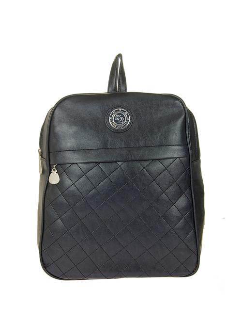 black leatherette regular backpack - 13685466 - Very Small Image - 1