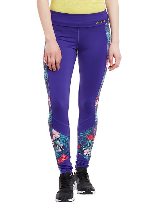 blue printed track pant - 13685631 - Very Small Image - 1