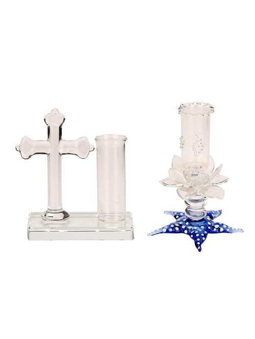 somil seraphic holy cross & star candle decorative with pen stand combo - 13686716 - Very Small Image - 1