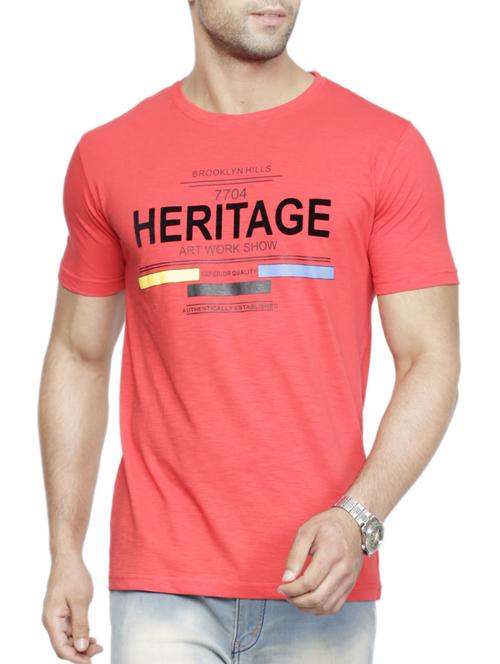 red cotton t-shirt - 13687657 - Very Small Image - 1