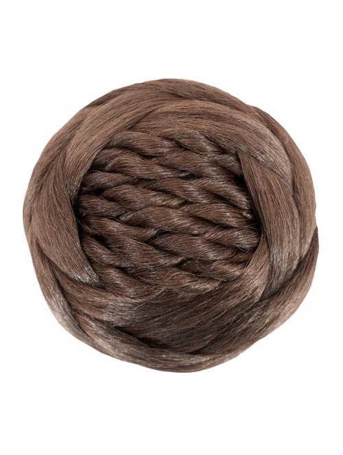 premium range brown hair bun - 13688095 - Very Small Image - 1
