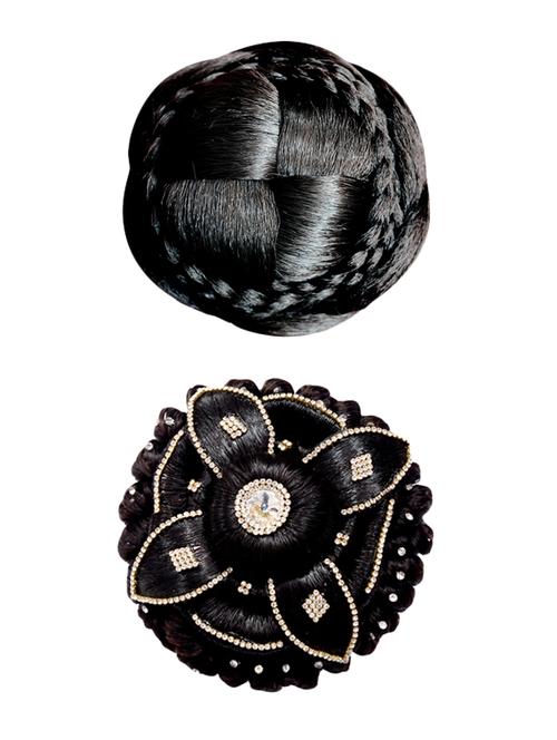 premium range hair bun set of 2 - 13688100 - Very Small Image - 1