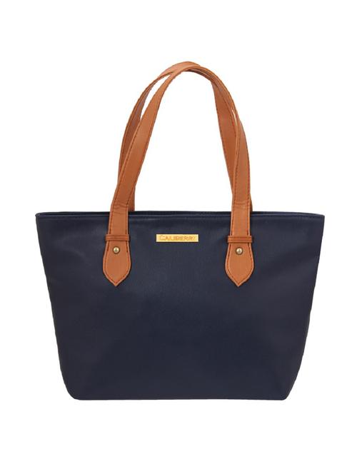 blue leatherette regular handbag - 13688219 - Very Small Image - 1