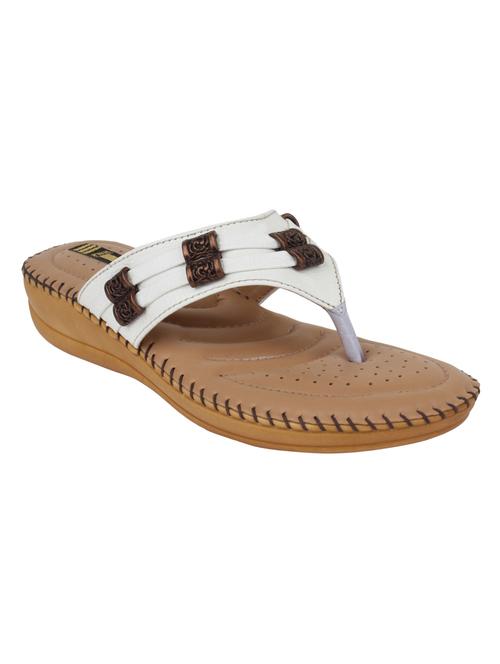 white toe separator  sandal - 13690607 - Very Small Image - 1