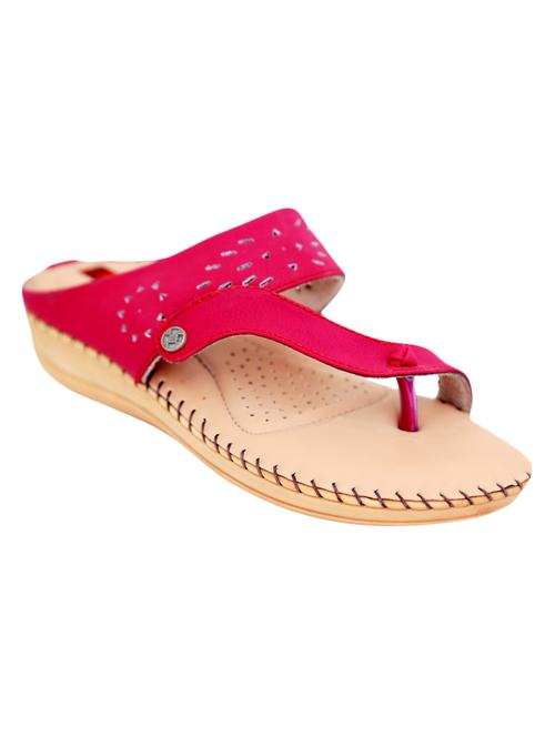 maroon one toe slippers - 13690614 - Very Small Image - 1