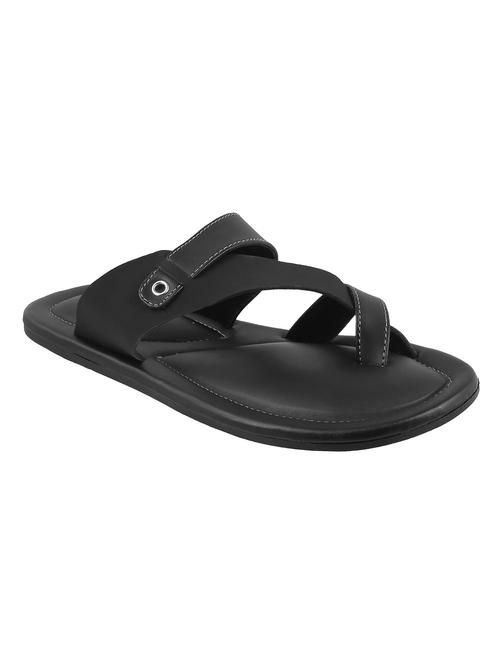 black synthetic & mesh slip on slippers - 13691143 - Very Small Image - 1