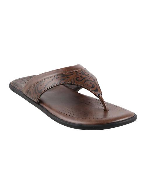 brown synthetic & mesh slip on slippers - 13691148 - Very Small Image - 1