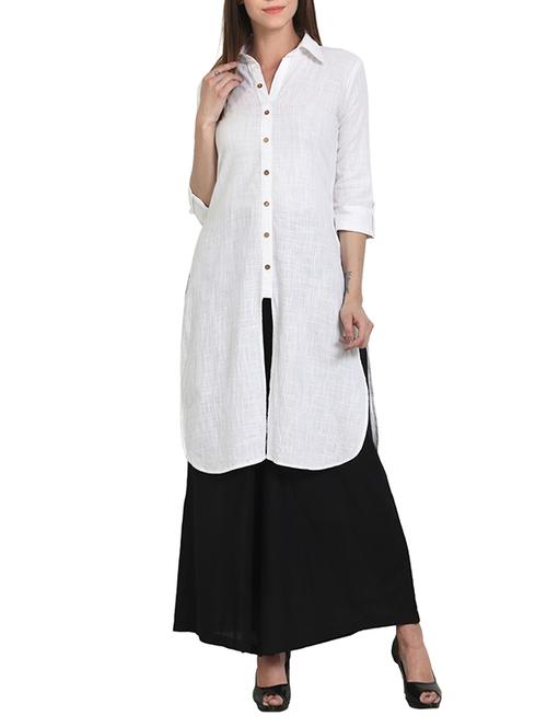 shirt collor straight kurta - 13692992 - Very Small Image - 1