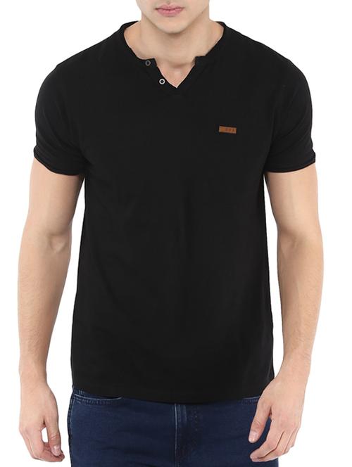 black cotton tshirt - 13693311 - Very Small Image - 1