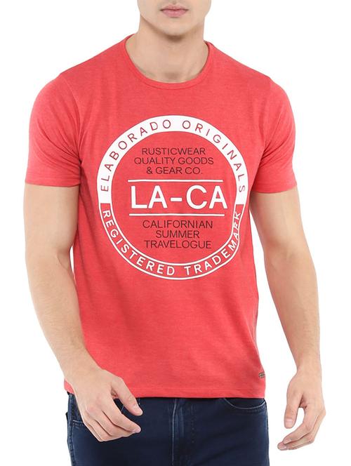 red cotton t-shirt - 13693354 - Very Small Image - 1