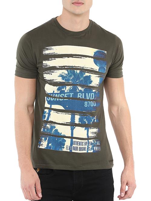 brown cotton t-shirt - 13693371 - Very Small Image - 1