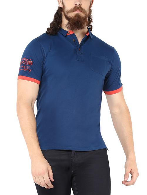 blue cotton t-shirt - 13693457 - Very Small Image - 1