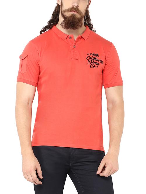 orange cotton t-shirt - 13693465 - Very Small Image - 1