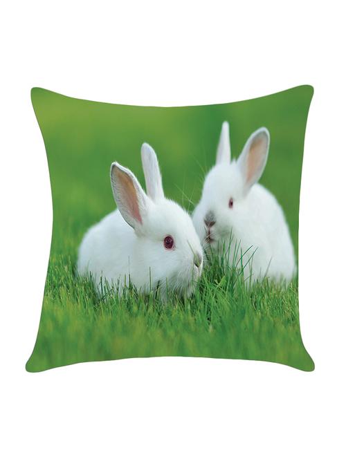 digitally printed cushion cover with rabbit design - 13694116 - Very Small Image - 1