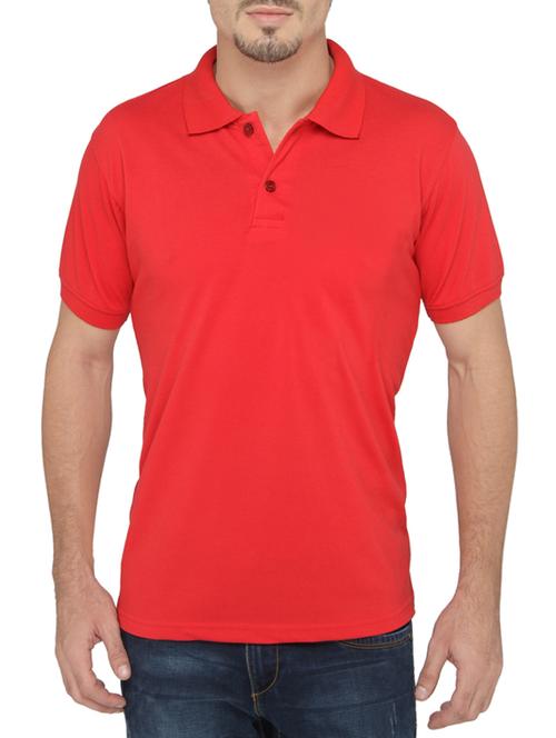 red cotton t-shirt - 13694271 - Very Small Image - 1