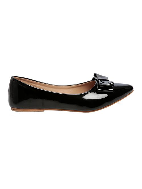 black leatherette slip on ballerina - 13695227 - Very Small Image - 1