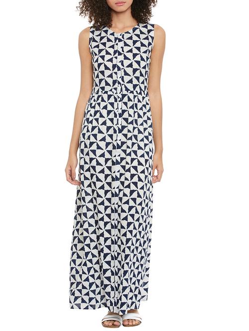 white rayon maxi dress - 13698876 - Very Small Image - 1