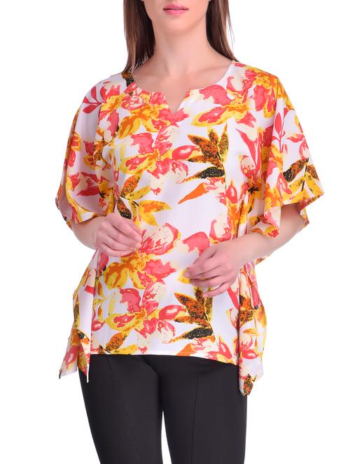 multi colored crepe kaftan - 13700144 - Very Small Image - 1