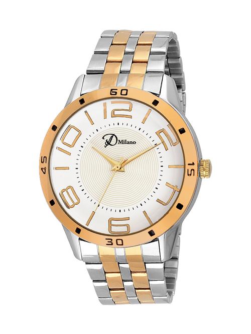 D'Milano Men  Magnificent Gold & Silver Luxurious Analog Watch - 13700936 - Very Small Image - 1