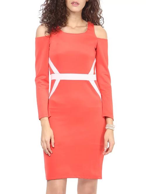 orange bodycon dress - 13706189 - Very Small Image - 1