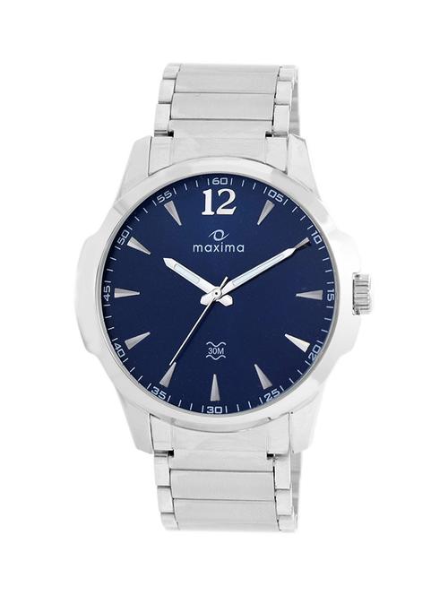 maxima blue dial watch for  men -  35412cmgi - 13707504 - Very Small Image - 1