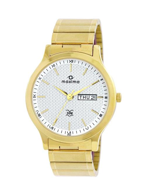 maxima white dial watch for men  - 13707531 - Very Small Image - 1