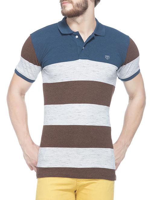 brown cotton t-shirt - 13710362 - Very Small Image - 1