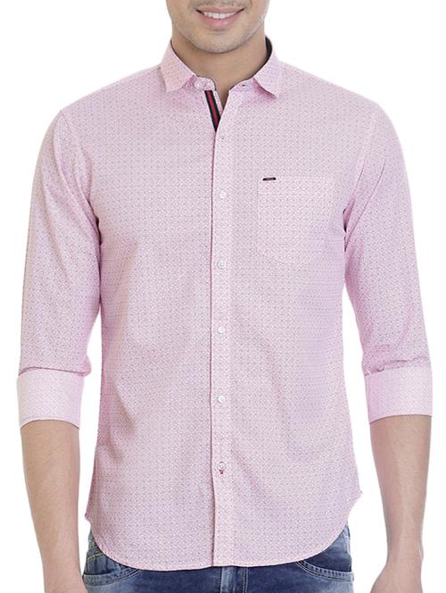pink cotton casual shirt - 13710681 - Very Small Image - 1