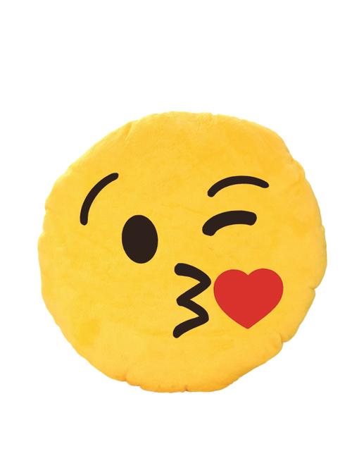 skylofts soft laughing emoji yellow cushion pillow stuffed plush toy doll - 13710772 - Very Small Image - 1