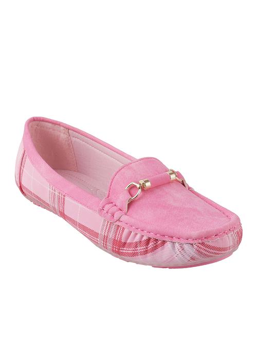 pink pu slip on loafers - 13711527 - Very Small Image - 1
