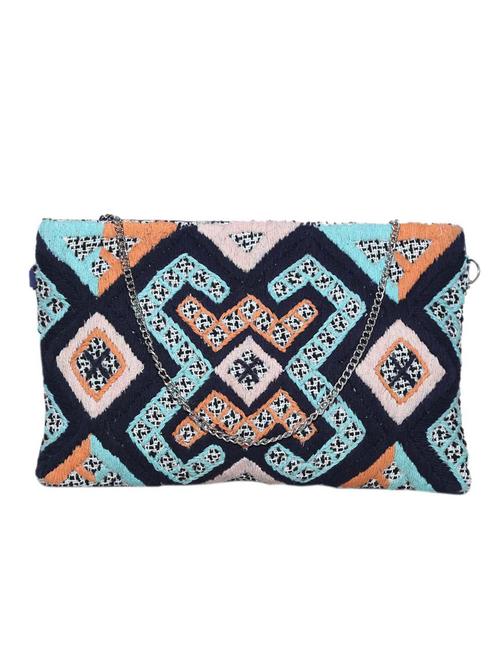 blue cotton regular sling bag - 13713568 - Very Small Image - 1