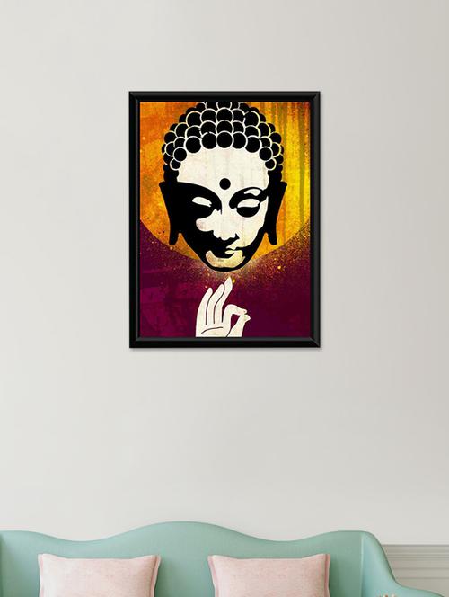 gautam buddha wall poster (with frame) - 13715701 - Very Small Image - 1