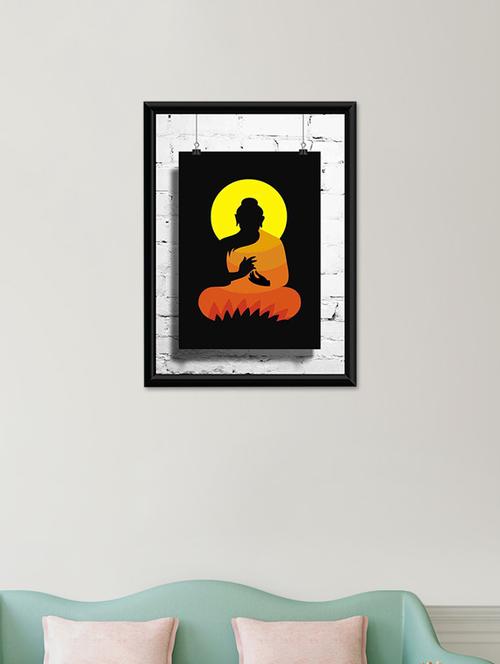 gautam buddha wall poster (with frame) - 13715769 - Very Small Image - 1