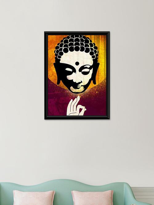 gautam buddha wall poster (with frame) - 13715799 - Very Small Image - 1