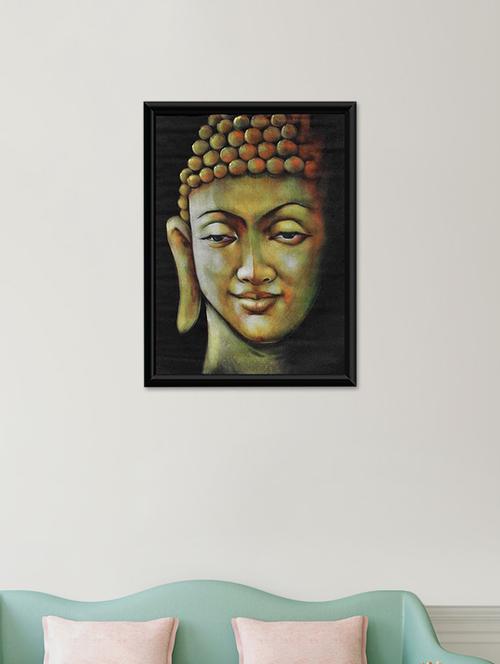 gautam buddha wall poster (with frame) - 13715821 - Very Small Image - 1