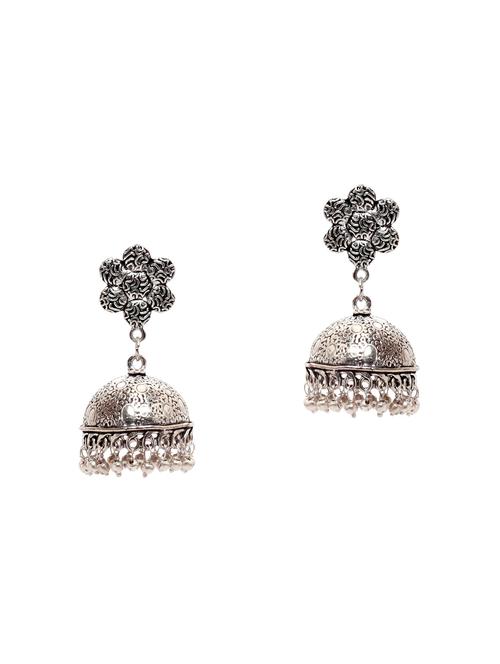 silver plated drop earring - 13717204 - Very Small Image - 1