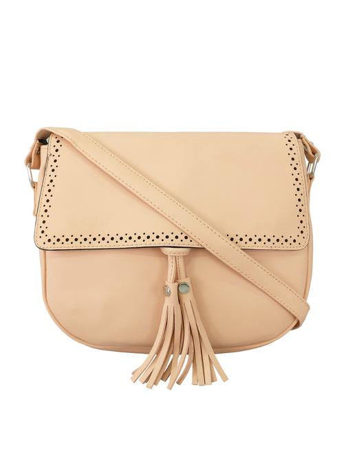 pink leatherette regular sling bag - 13717491 - Very Small Image - 1