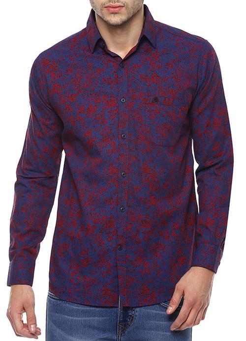 purple cotton casual shirt - 13718596 - Very Small Image - 1