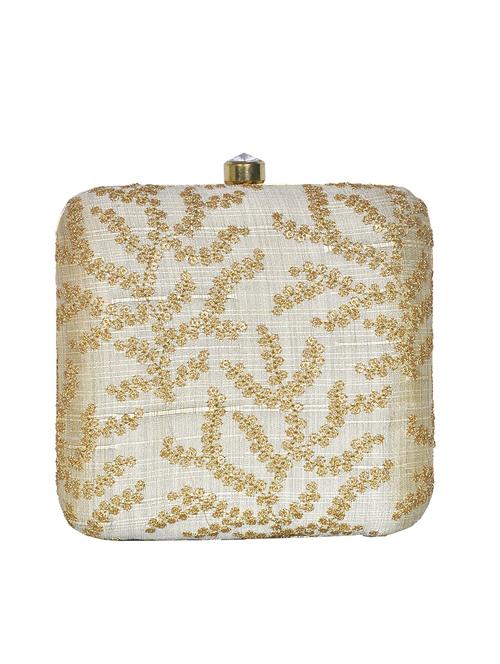 gold cotton box clutch - 13719145 - Very Small Image - 1