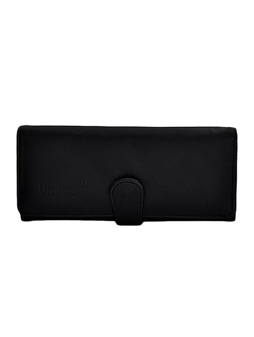 black leatherette fold over clutch - 13721344 - Very Small Image - 1