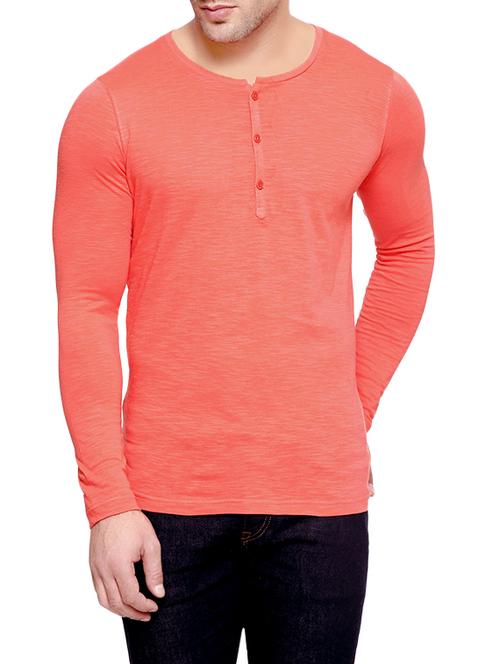 orange cotton t-shirt - 13721538 - Very Small Image - 1