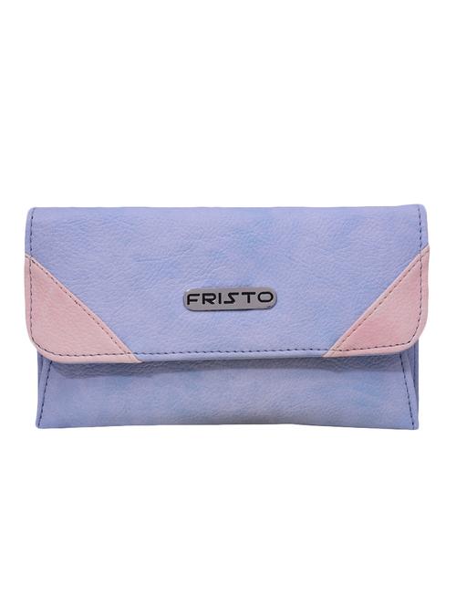 blue leatherette regular clutch - 13721957 - Very Small Image - 1